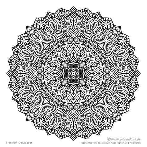 Mandala Malvorlagen Schwierige Mandalas Zum Ausmalen