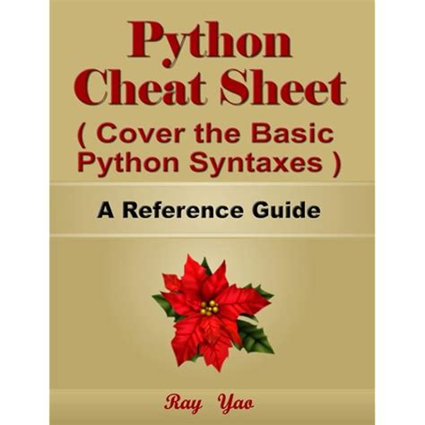 Buy Python Cheat Sheet Cover The Basic Python Syntaxes A Reference Guide Python Programming