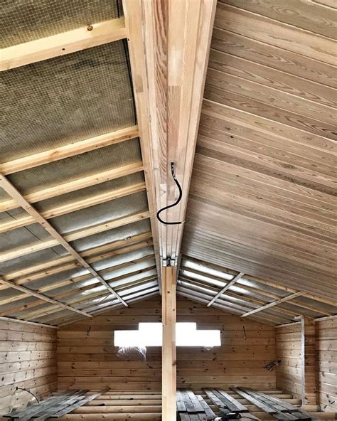 Потолки из лиственницы | Потолки, Одноэтажный дом, Дом