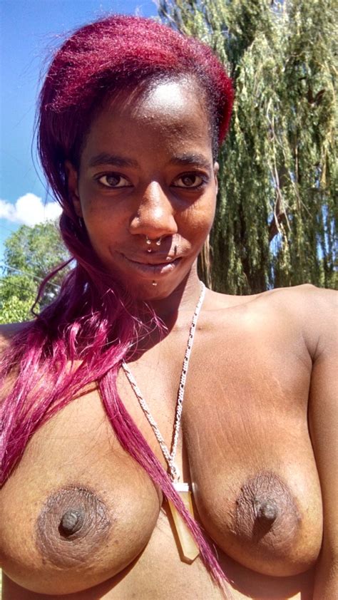 Topless Selfies Outside Shesfreaky