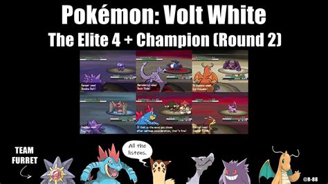 Pok Mon Volt White Elite Champion Alder Round Feat Team