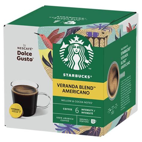 STARBUCKS By Nescafe Dolce Gusto Americano Veranda Blend Coffee 12