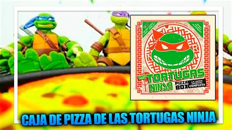 Asi Es La Caja De Pizza De Las Tortugas Ninja Youtube