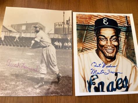 Monte Irvinbuck Leonard 8x10 Signed Photo Autograph Negro League Ebay