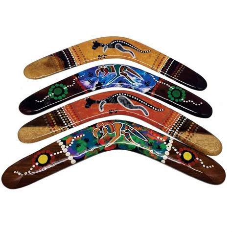 Hand Painted Animal 18 Inch Boomerang Resin Memories Of Australia