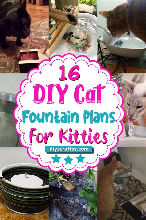 16 DIY Cat Fountain Plans For Kitties - DIYsCraftsy