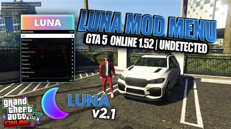 Gta 5 Online Luna Mod Menu V2 1 Gta 5 Mod Menu Pc 1 52 [undetected] Youtube