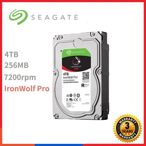 Seagate Ironwolf Pro Nas Tb Hard Disk Hdd Rpm Mb Desktop Server