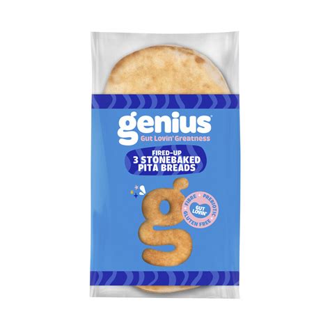 Buy Genius Stone Baked Pita Breads Pack Coles