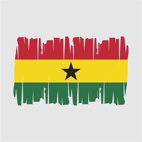 Ghana Flag Vector Illustration 20896597 Vector Art at Vecteezy