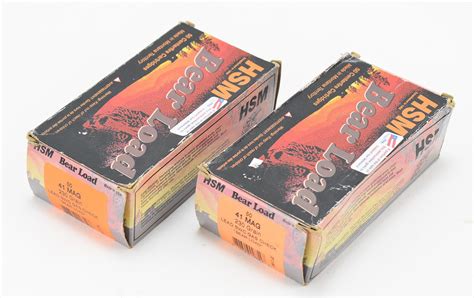 Hsm Bear Load 41 Magnum Boxed Ammunition 2 Sold At Auction On 7th