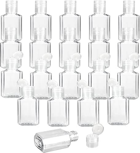 Kastwave Travel Plastic Bottles Clear With Flip Cap Portable Empty