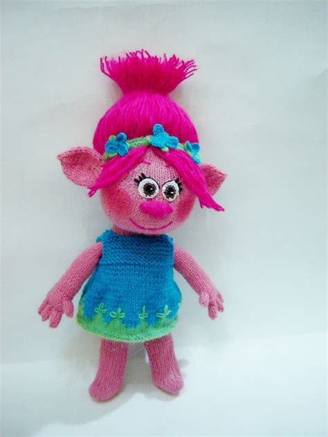 Troll Pink тroll Doll Troll Knitted Doll Doll аrt Handmade Etsy