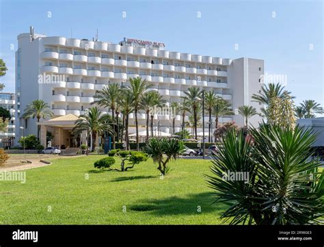 Cala Millor Spain June 17 2023 Main Facade Of The Hotel Hipotels