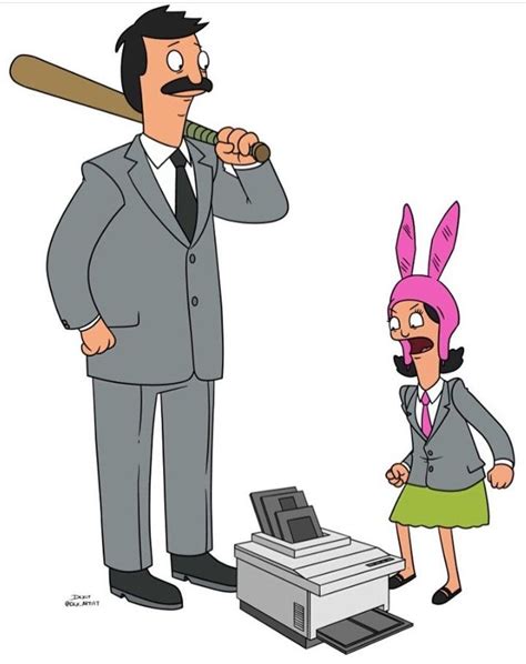 Bob And Louise Belcher Office Space Bobs Burgers Cartoon Characters