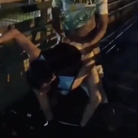Cruising On The Pedestrian Bridge At Midnight Gay Porn A Xhamster