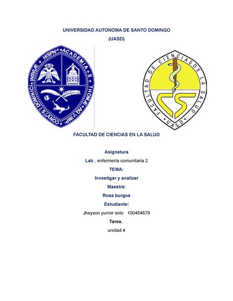 Universidad Autonoma DE Santo Domingo UNIVERSIDAD AUTONOMA DE SANTO