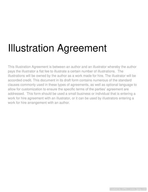 Illustration Agreement