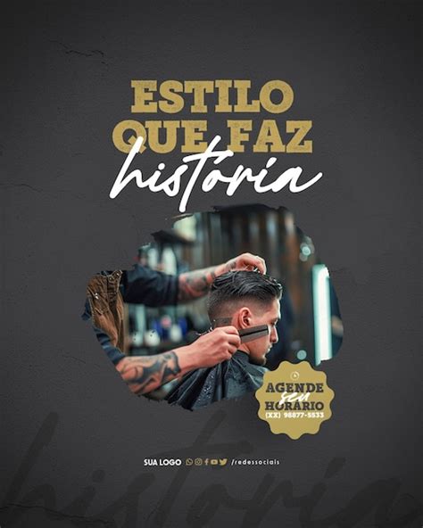 Premium PSD Social Media Barbearia