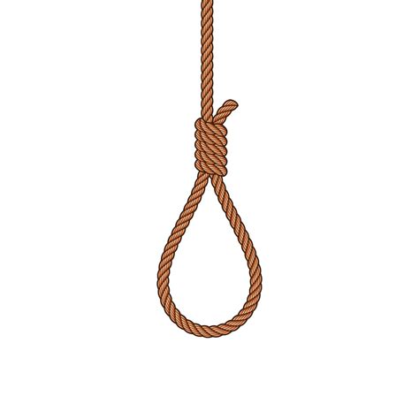 Hangman Or Hangwoman Noose Knot Hangman Noose Rope Vector 16446508