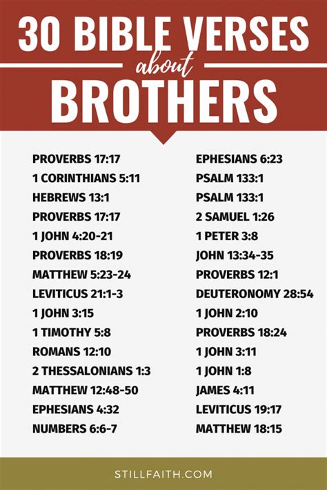 99 Bible Verses About Brothers Kjv