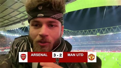 Best Game Of The Season Arsenal 3 2 Manchester United Match Vlog