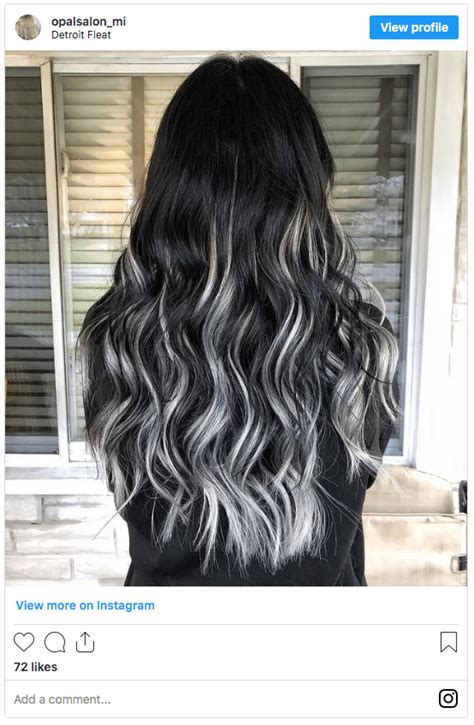 Black To White Hair Ombre