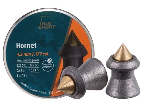 Handn Hornet Pellets 177 Cal 1003 Grains Pointed 225ct Airgun Megastore