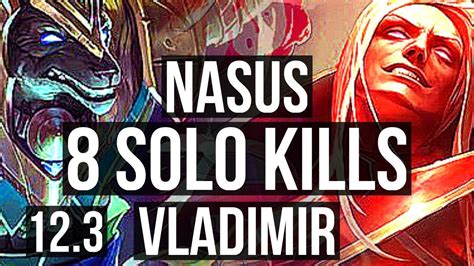 Nasus Vs Vladimir Mid 8 Solo Kills 2 2m Mastery 700 Games