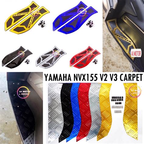 YAMAHA NVX155 NVX V2 V3 AEROX155 CARPET FOOTBOARD CNC ALLOY FLOOR PANEL