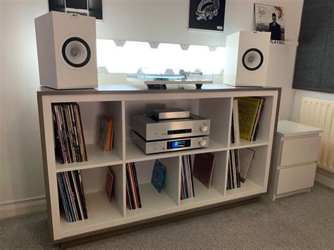 Upgraded Ikea Kallax Hifi Record Storage Ikeahacks Vinyl Record