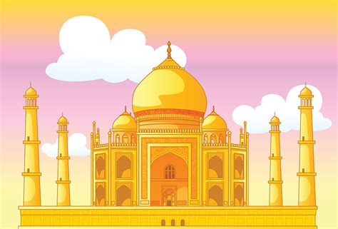 Taj Mahal in India 1211508 Vector Art at Vecteezy