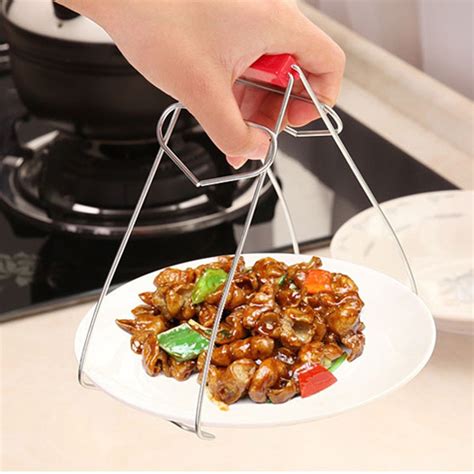 Hot Bowl Holder Dish Clamp Pot Pan Gripper Clip Hot Dish Plate Bowl Clip Tongs Shopee Singapore