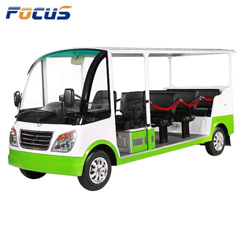 Made In China Cheap 14 Seats Electric Sightseeing Car Electric Mini Bus