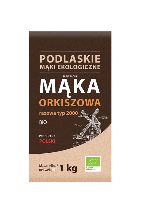 MĄKA ORKISZOWA RAZOWA TYP 2000 BIO 1 kg BIO LIFE MĄKI PODLASKIE