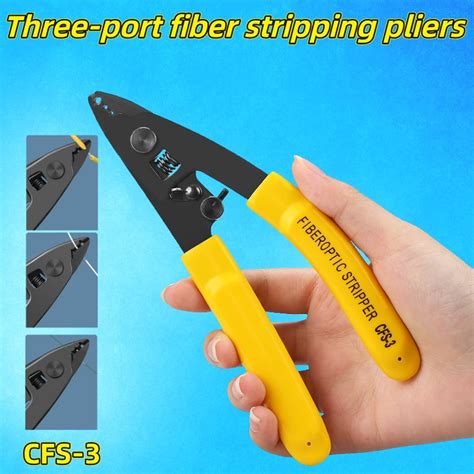 CFS 3 Three Port Fiber Optical Stripper Wire Strippers FTTH Tools