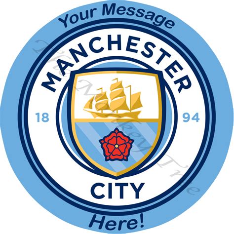 Manchester City Football/Soccer Logo Edible Cake Topper | The Monkey Tree