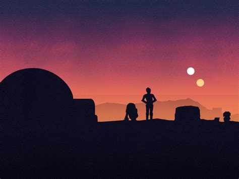 Tatooine Sunset by Remi Chu on Dribbble