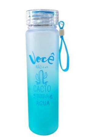 Garrafa De Agua Squeeze 500ml Fosca Colorida Frases Top Squeeze