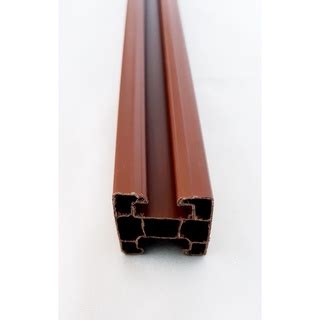 Guia Trilho Superior Para Porta Sanfonada Pvc Marrom 1 00mt Shopee Brasil