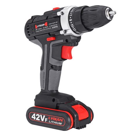 25V 3 8 LED Cordless Electric Impact Drill Driver Hammer 2 Li Ion