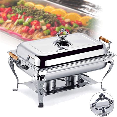 Miumaeov Square 201 Stainless Steel Warming Container Chafing Dish