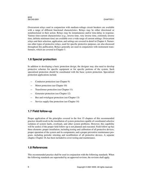 IEEE 242 2001 Proteccion Y Coordinacion Pdf