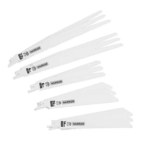 6 in., 9 in. General Purpose Bi-metal Reciprocating Saw Blade Set, 15 Piece