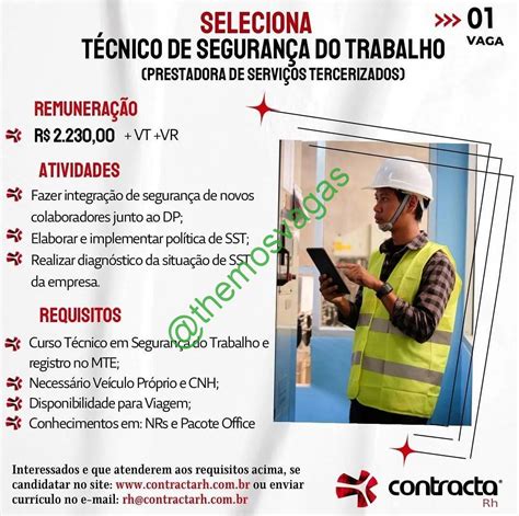 T Cnico De Seguran A Do Trabalho Teresina Pi Vaga S Themos