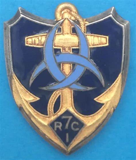 BADGE 7TH Colonial Infantry Regiment DRAGON 1939 1940 13 24