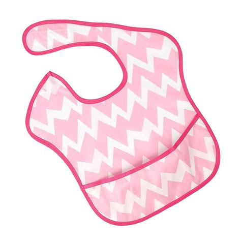 Maxbell Drooling Teething Waterproof Feeding Bib For Baby Toddlers Pink