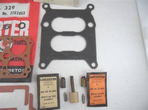 Nos Carter Wcfb Zip Kit Chevrolet V Barrel Carb Chevy