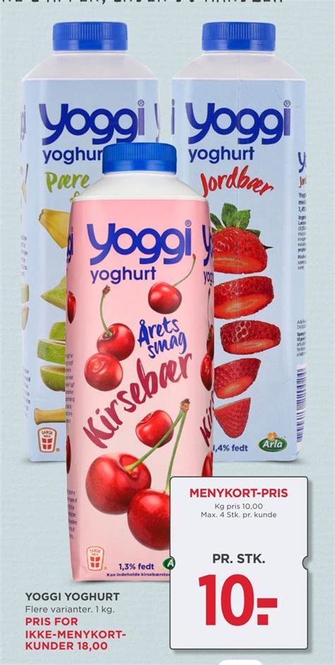 Yoggi Yoghurt Tilbud Hos MENY