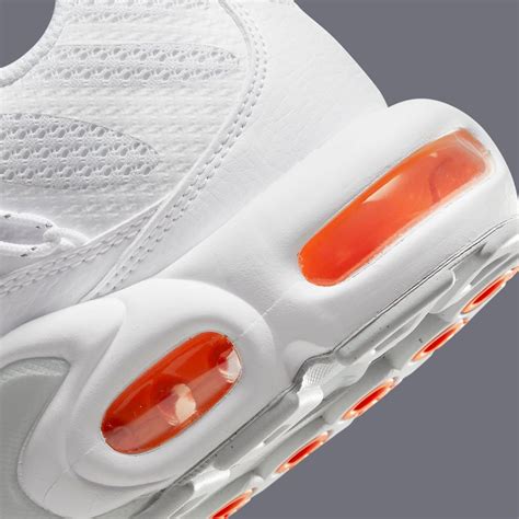 The Nike Air Max Plus Toggle Appears In White Grey And Orange House